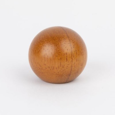 Knob style B 44mm Iroko lacquered wooden knob